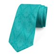 thumbnail image 1 of Damask Necktie, Thin Line Delicate Lace Look, Dress Tie, 3.7", Dark Seafoam Multicolor, by Ambesonne, 1 of 3
