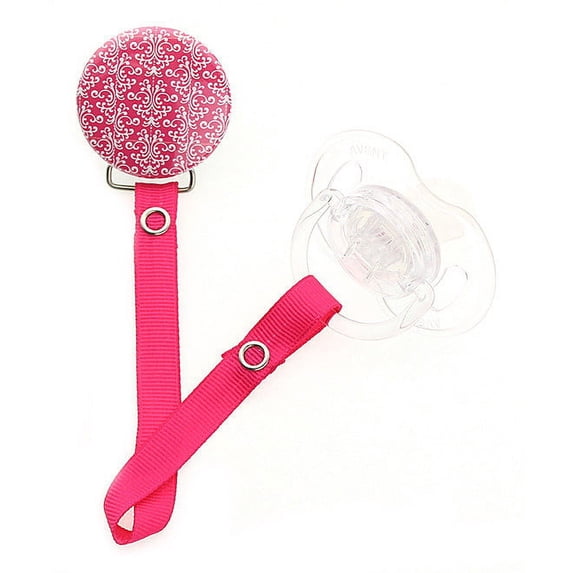 Damask Pacifier Clip