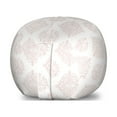 thumbnail image 1 of Damask Storage Toy Bag Chair, Classical Monochrome Floral Curvy Ornaments Minimalistic Continuous Pattern, Stuffed Animal Organizer Washable Bag, Small Size, Rose and White, by Ambesonne, 1 of 3