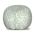 thumbnail image 1 of Damask Storage Toy Bag Chair, Royal Victorian Floral Motifs with Rococo Details Revival Nostalgia Pattern, Stuffed Animal Organizer Washable Bag, Small Size, Beige and Blue Grey, by Ambesonne, 1 of 3