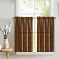 thumbnail image 1 of Damask Taffeta Café Tier Curtains Window Treatment Kitchen Home Décor, 1 of 2