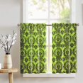 thumbnail image 1 of Damask Taffeta Café Tier Curtains Window Treatment Kitchen Home Décor, 1 of 2