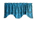 thumbnail image 1 of Damask Taffeta Scalloped Valance Curtain Window Treatment Kitchen Home Décor 58" Wide / 20" Tall, 1 of 2
