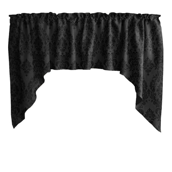 Damask Taffeta Swag Valance Curtain Window Treatment Kitchen Home Décor 58" Wide / 36" Tall