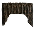thumbnail image 1 of Damask Taffeta Swag Valance Curtain Window Treatment Kitchen Home Décor 58" Wide / 36" Tall, 1 of 2