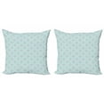 thumbnail image 1 of Ambesonne Damask Throw Pillow Cover 2 Pack, Intricate Pastel Flowers, 20", Blue Grey Multicolor, 1 of 2