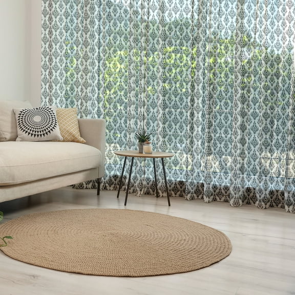 Damask Tulle Curtains with Rod Pocket, Damask Pattern Tiles Interchangeable Retro Nostalgic Modern Baroque Stencil Art, Sheer Drape for Wedding Party 2 Panels, 7 Sizes, Black White, by Ambesonne