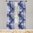 thumbnail image 1 of Damask Window Curtains, Watercolor Weathered Vintage Victorian Ornaments in Cosmic Colors, Lightweight Decor 2-Panel Set with Rod Pocket, Pair of - 28"x63", Quartz Lavender and Ceil Blue, by Ambesonne, 1 of 3