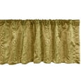 thumbnail image 1 of Ambesonne Damask Valance Pack of 2, Floral Art Swirly Branches, 54"X12", Pale Coffee Fawn, 1 of 4