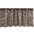 thumbnail image 1 of Ambesonne Damask Valance Pack of 2, Classic Baroque Medieval, 54"X18", Rose Brown, 1 of 3