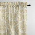 thumbnail image 1 of Damaskus Linen Gold Pole Top Drapery Panel - Pair 50"x108", 1 of 5