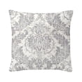 thumbnail image 1 of Damaskus Linen Graphite Decor Pillow (Feather Insert) 14"x20" Rectangle, 1 of 5