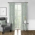 thumbnail image 1 of Damaskus Linen Pinch Pleat Drapery Panel, Mist - 40 x 108 in. - Pack of 2, 1 of 1