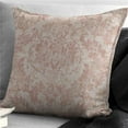 thumbnail image 1 of Damaskus Linen Square Decor Pillow with Feather Insert, Blush - 24 in., 1 of 1