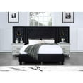 thumbnail image 1 of Damazy Queen Bed in Black Velvet, 1 of 5