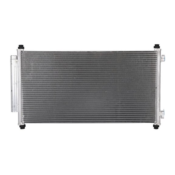 Damcidoi 1pc A/C Air Conditioning AC Condenser Front Side Parallel Flow Aluminum Silver 4 Door L4 for Honda for CR-V 2.4L 2007-2011 27.76In-Core Height 0.61In-Inlet Size HO3030150 80110SWAA01