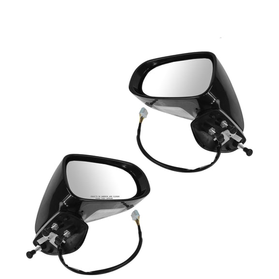 Damcidoi 2pcs Left & Right Side Paint to Match Power Heated Operate Exterior Door Rear View Mirror Heat Signal Puddle Light Plastic for Lexus for IS250 2010-2013 for IS350 2010-2013