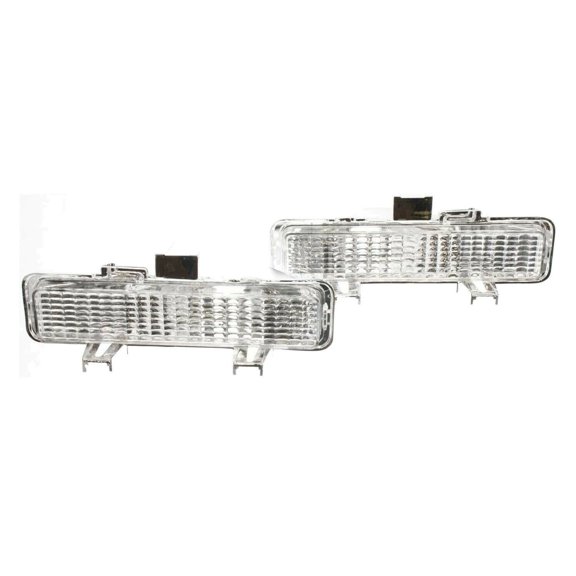 Damcidoi 2pcs Signal Light Left Right Side Clear Lens W/ Bulb Signal Lamp Turn Plastic Lens for Bravada for Sonoma for Jimmy for S10 for S10 Blazer for S15 for S15 Jimmy 10530596