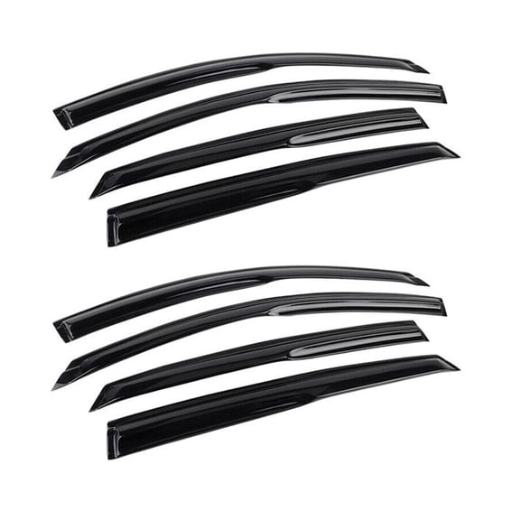 Damcidoi 8 Pieces - Mugen Acrylic Window Visors Sun Rain Guard Front Rear Left Right for Honda for Accord 2018-2022