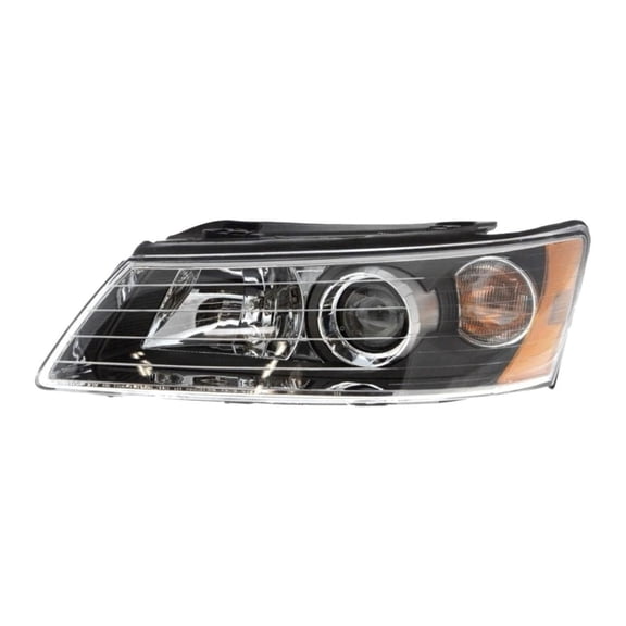Damcidoi Headlight Left Side Clear Lens W/ Bulb Headlamp for Hyundai for Sonata GL 06 08 & GLS 06-08 & Limited/SE 07-08 Composite-Type 921010A000 12814193