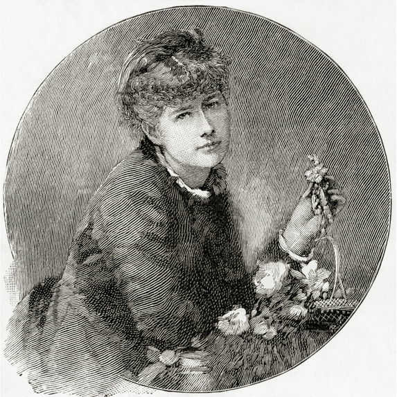 Dame Alice Ellen Terry 1847 - 1928 Known Professionally As Ellen Terry Seen Here Aged 28. English Stage Actress Who Became The Leading