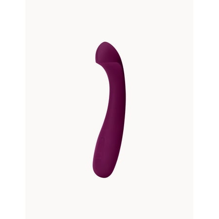 Dame Products Arc Curved Massager for Women - 5 Intensity Levels, 5 Pattern Modes, Strong Motor - Waterproof Body Safe Materials - Plum Color