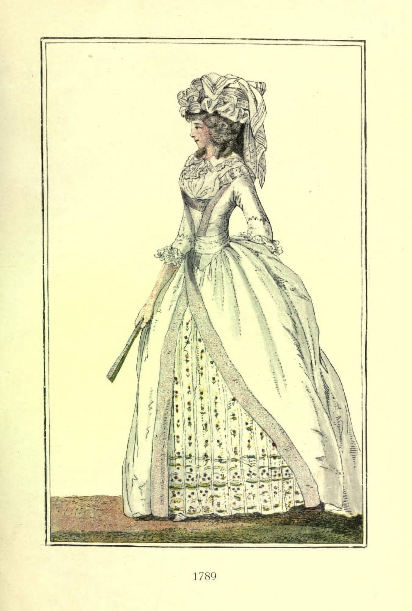 Dame Fashion 1913 Woman of 1789 Canvas Art - Unknown (24 x 36)