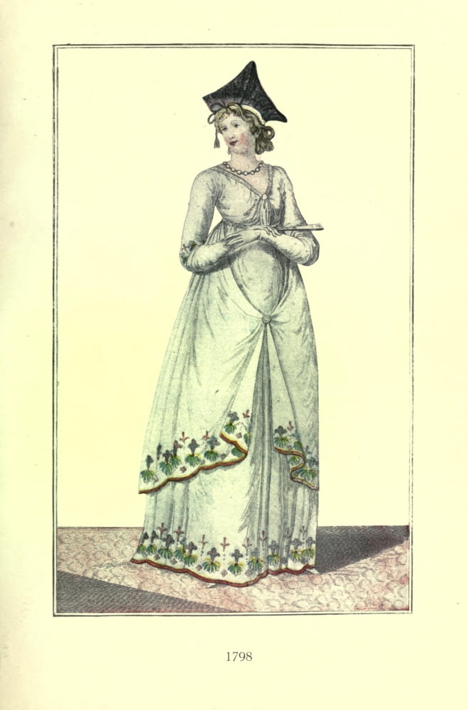 Dame Fashion 1913 Woman of 1798 Canvas Art - Unknown (18 x 24)