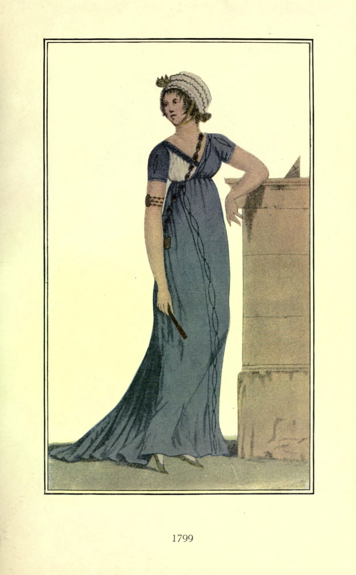 Dame Fashion 1913 Woman of 1799-2 Canvas Art - Unknown (18 x 24)
