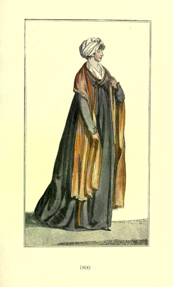 Dame Fashion 1913 Woman of 1800-2 Canvas Art - Unknown (24 x 36)