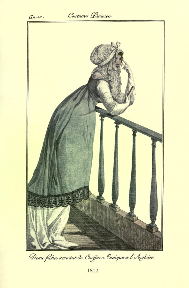 Dame Fashion 1913 Woman of 1802 Canvas Art - Unknown (18 x 24)