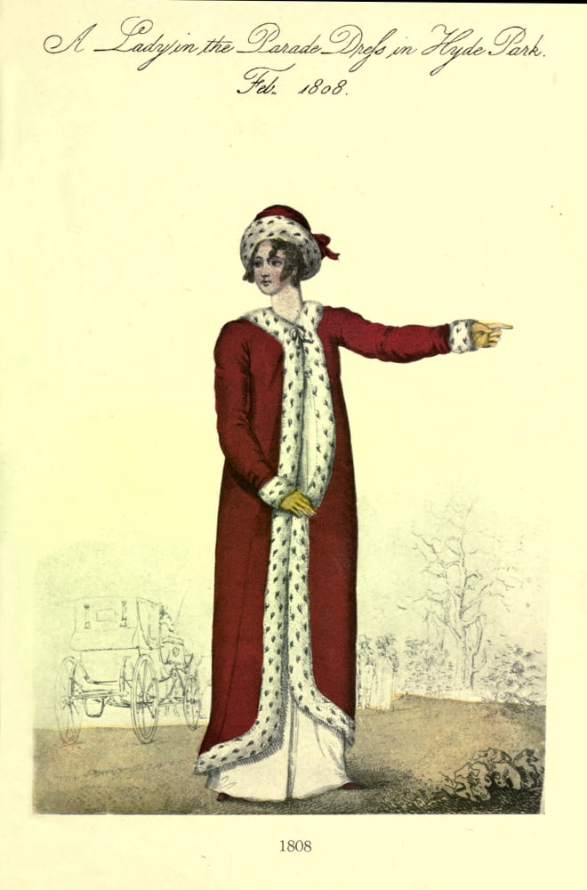 Dame Fashion 1913 Woman of 1808-1 Canvas Art - Unknown (24 x 36)