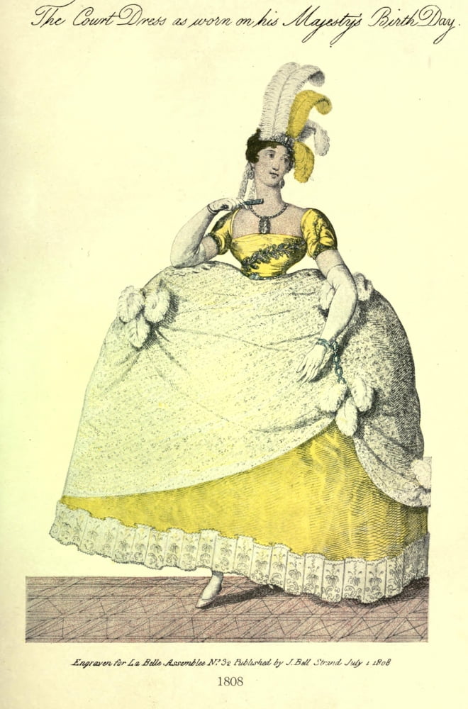 Dame Fashion 1913 Woman of 1808-2 Canvas Art - Unknown (24 x 36)