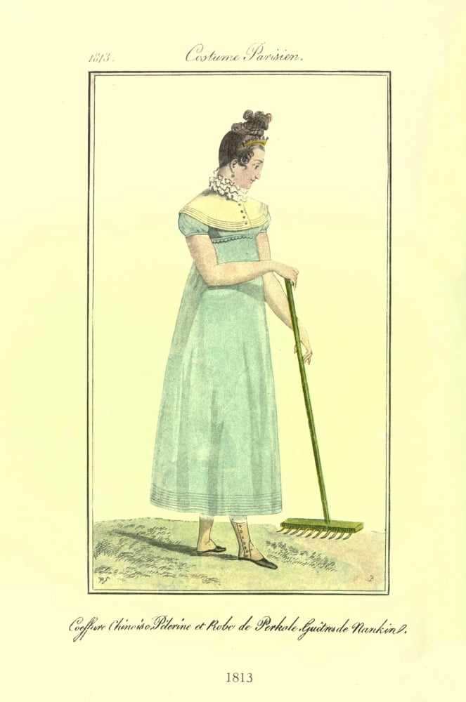 Dame Fashion 1913 Woman of 1813 Canvas Art - Unknown (18 x 24)