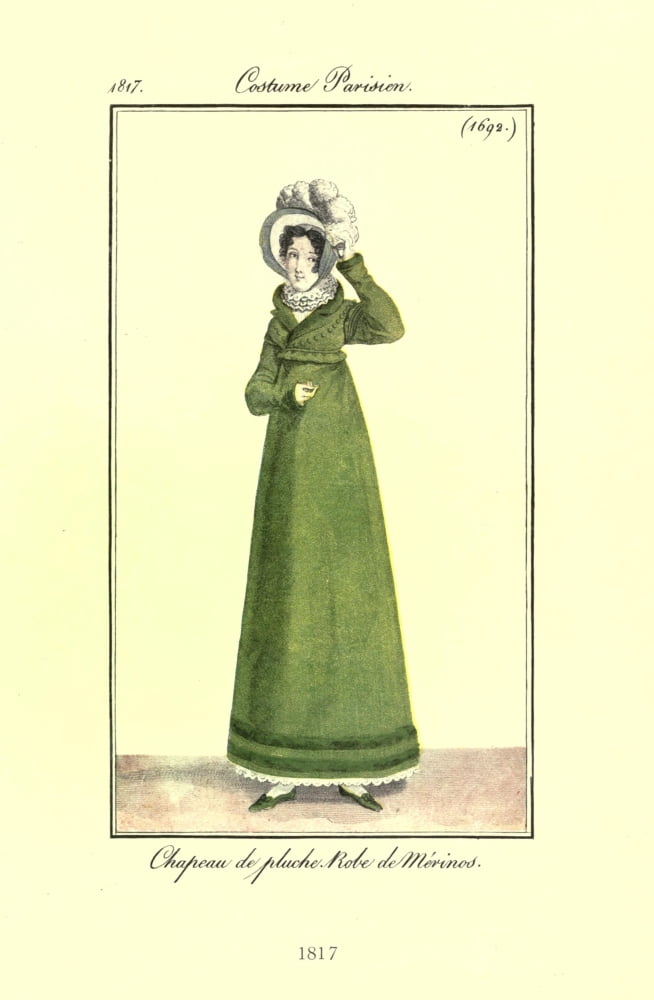 Dame Fashion 1913 Woman of 1817 Canvas Art - Unknown (18 x 24)
