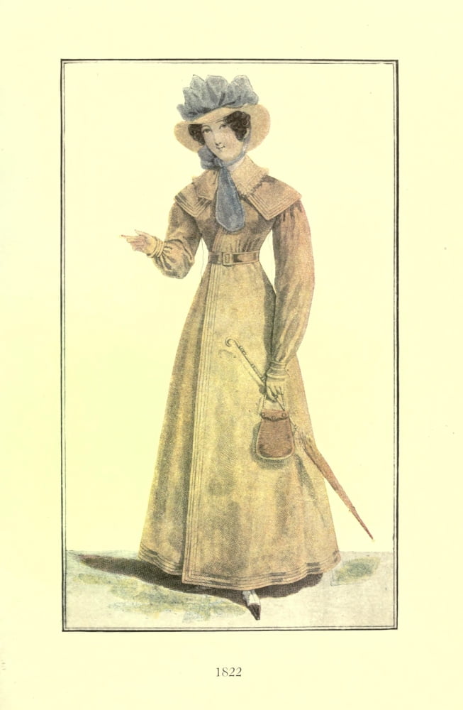 Dame Fashion 1913 Woman of 1822 Canvas Art - Unknown (18 x 24)