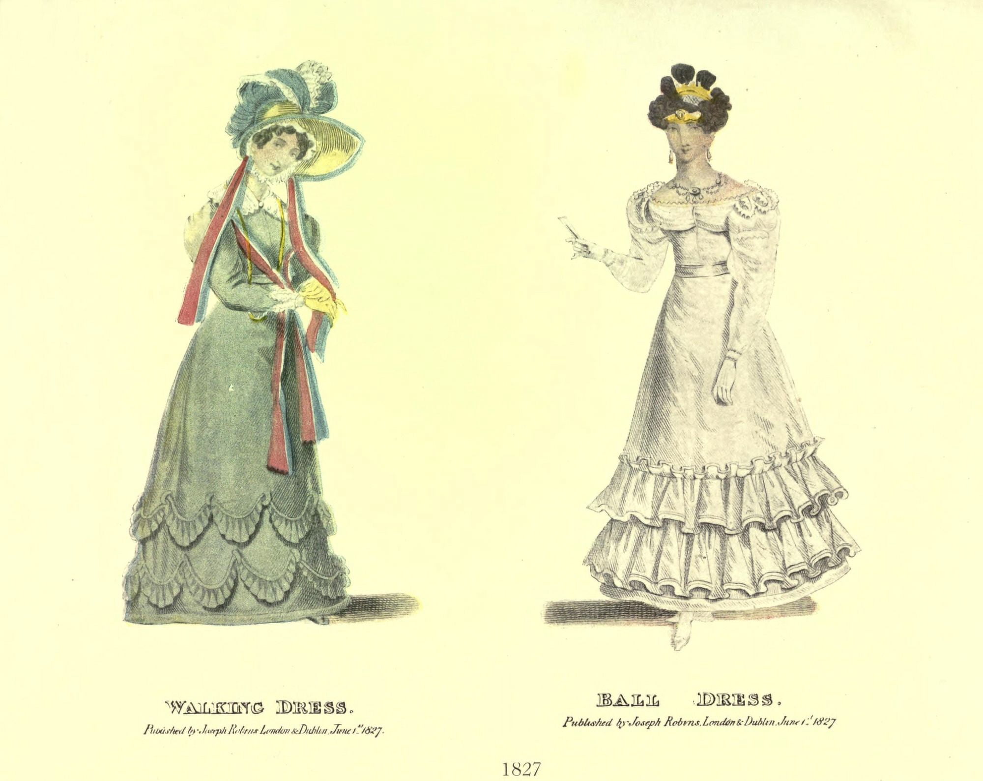 Dame Fashion 1913 Woman of 1827 Canvas Art - Unknown (24 x 36)