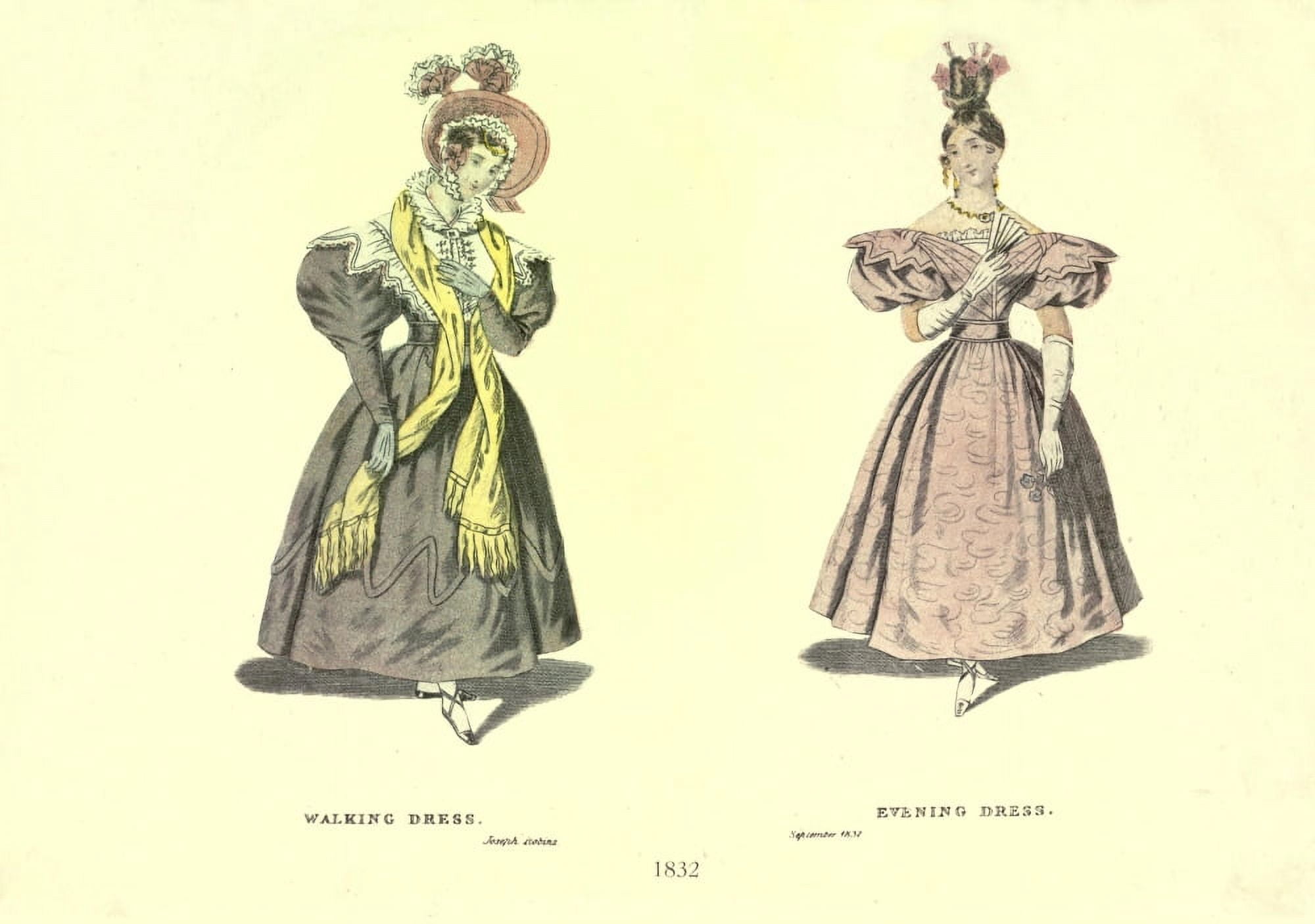 Dame Fashion 1913 Woman of 1832 Canvas Art - Unknown (18 x 24)