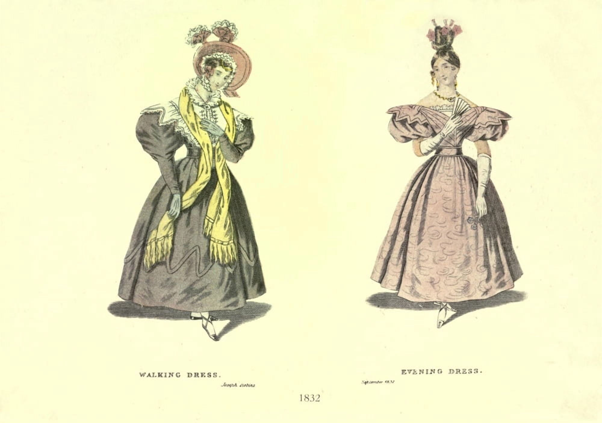 Dame Fashion 1913 Woman of 1832 Canvas Art - Unknown (24 x 36)