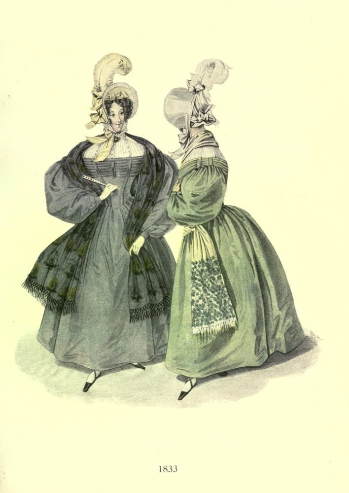 Dame Fashion 1913 Woman of 1833 Canvas Art - Unknown (24 x 36)