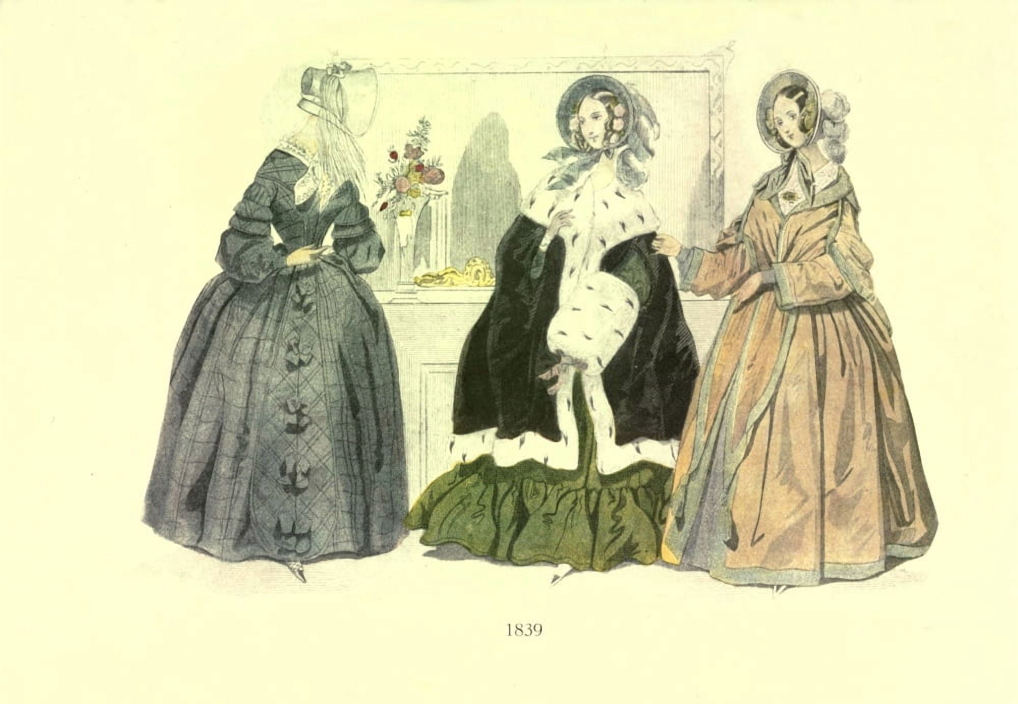 Dame Fashion 1913 Woman of 1839 Canvas Art - Unknown (18 x 24)