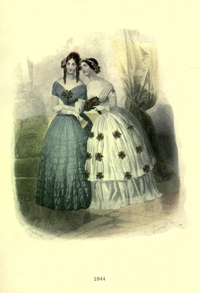 Dame Fashion 1913 Woman of 1844-2 Canvas Art - Unknown (18 x 24)