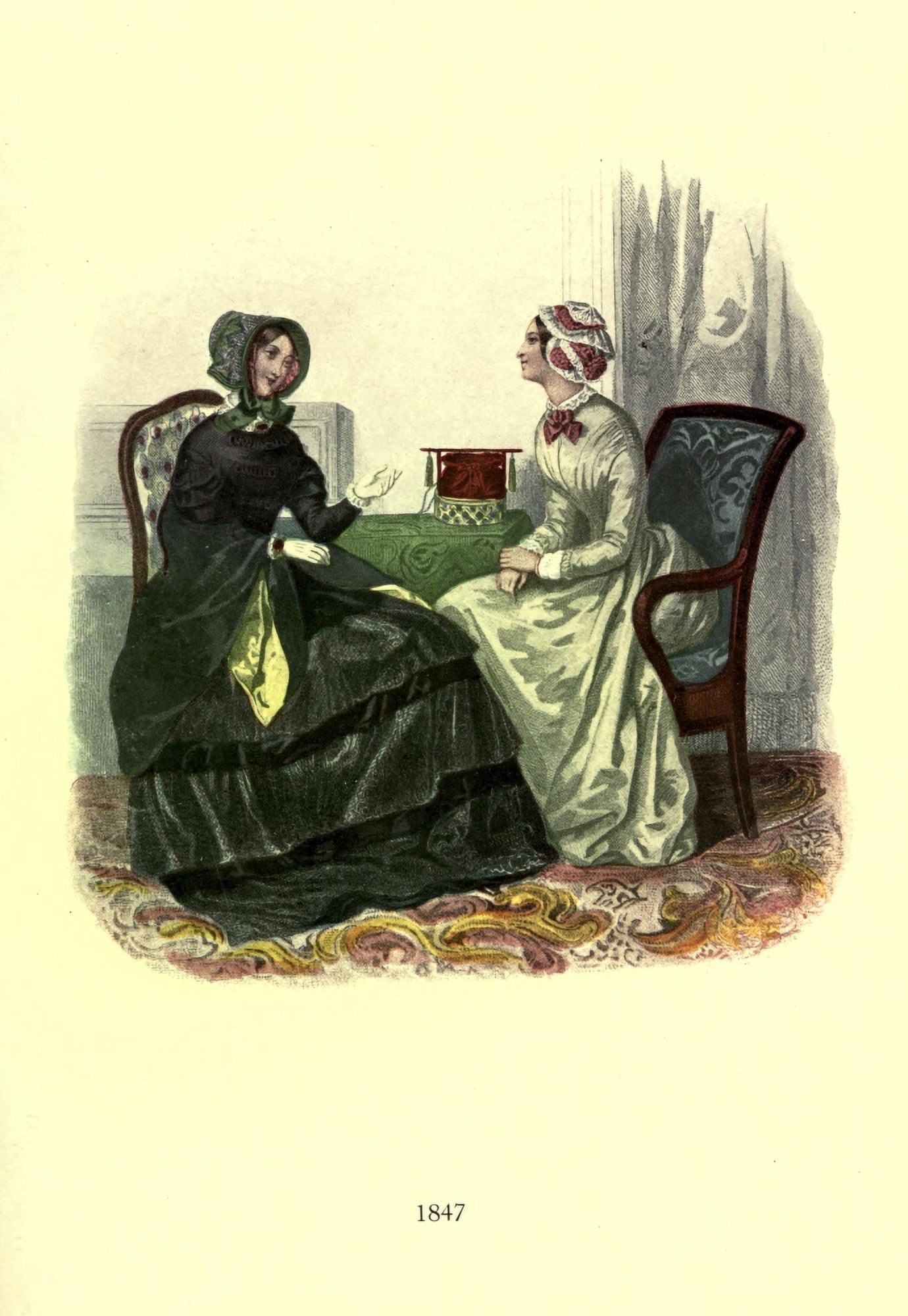 Dame Fashion 1913 Woman of 1847-1 Canvas Art - Unknown (18 x 24)