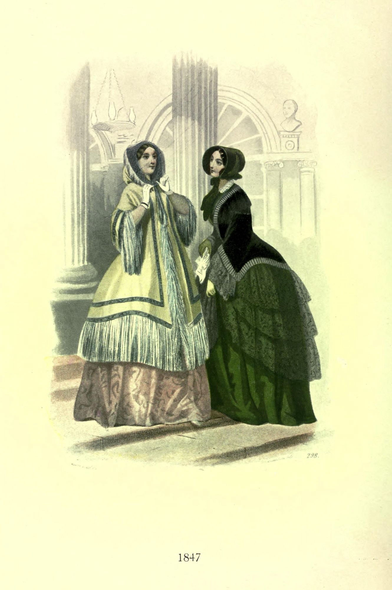 Dame Fashion 1913 Woman of 1847-2 Canvas Art - Unknown (24 x 36)