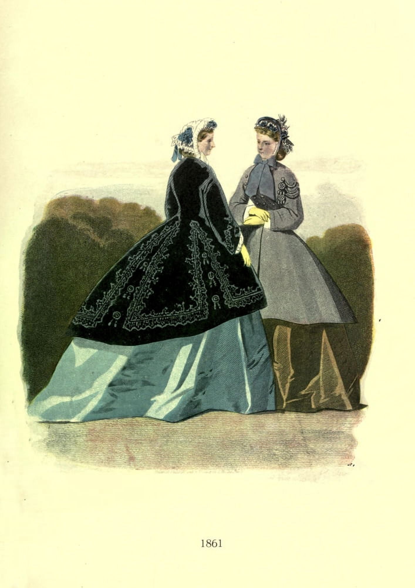 Dame Fashion 1913 Woman of 1861-2 Canvas Art - Unknown (24 x 36)