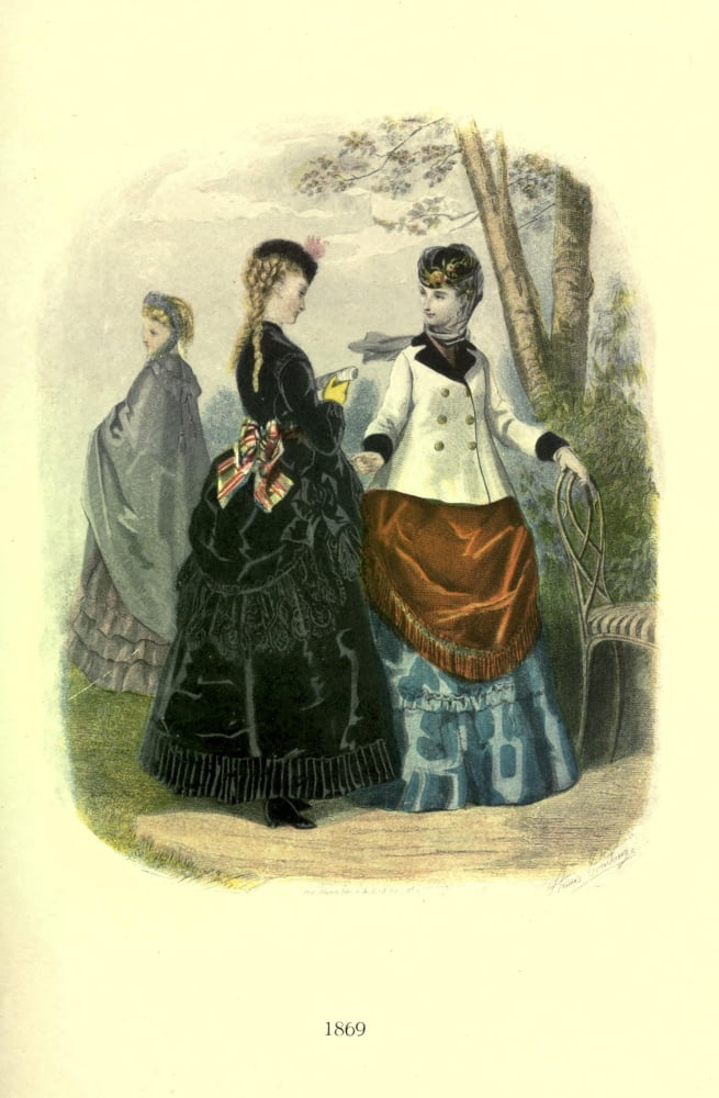 Dame Fashion 1913 Woman of 1869-1 Canvas Art - Unknown (18 x 24)