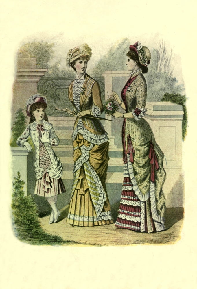 Dame Fashion 1913 Woman of 1879 Canvas Art - Unknown (24 x 36)