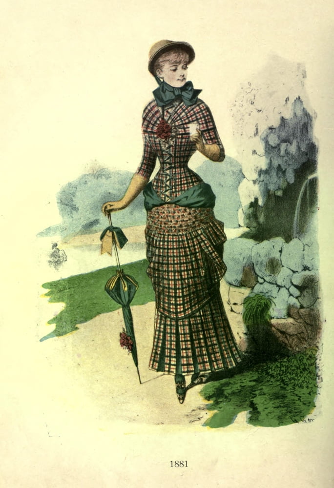 Dame Fashion 1913 Woman of 1881 Canvas Art - Unknown (18 x 24)
