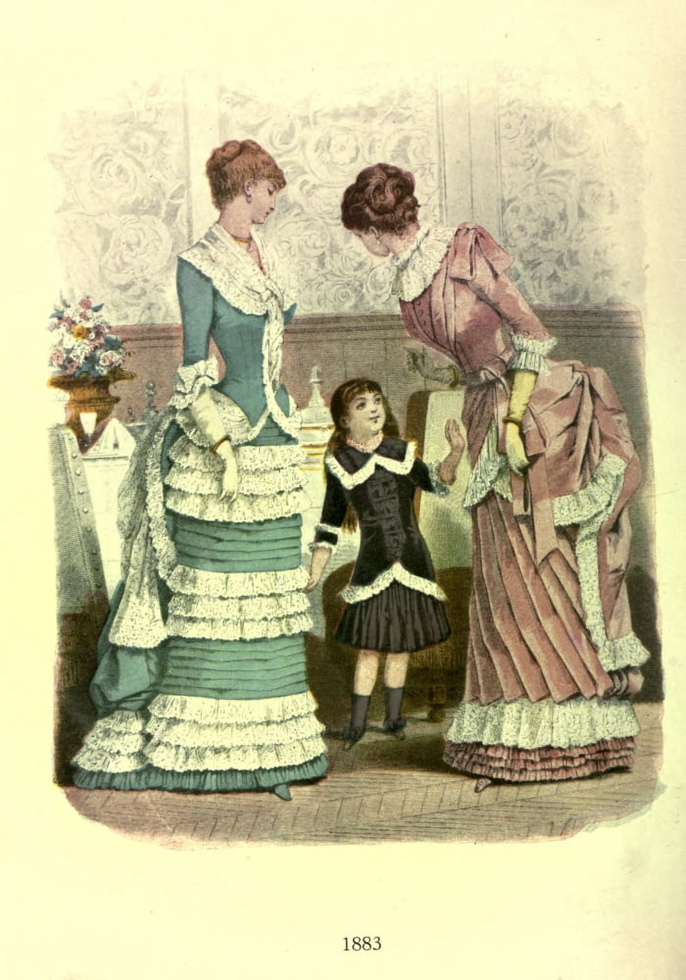 Dame Fashion 1913 Woman of 1883 Canvas Art - Unknown (18 x 24)