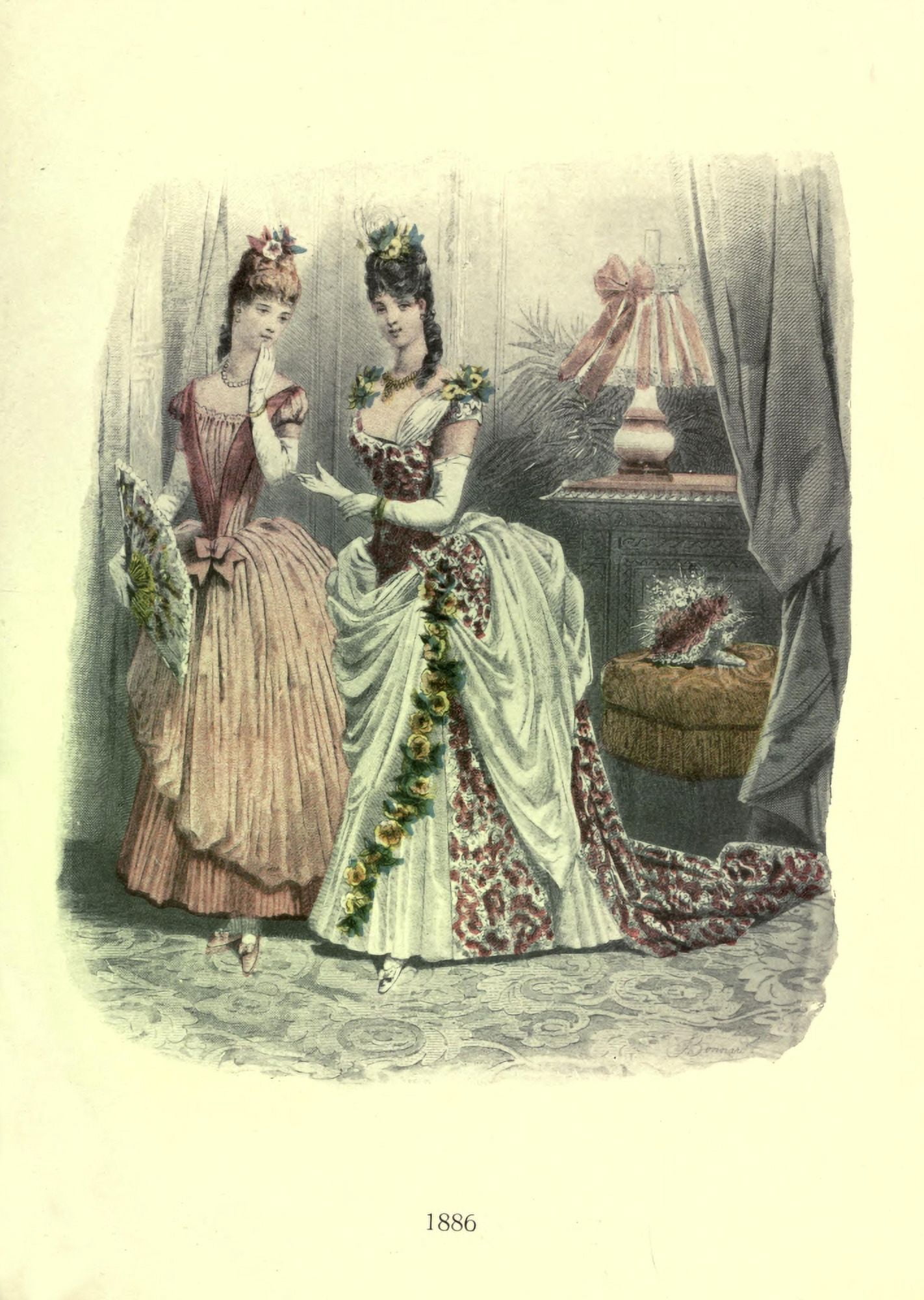 Dame Fashion 1913 Woman of 1886 Canvas Art - Unknown (18 x 24)